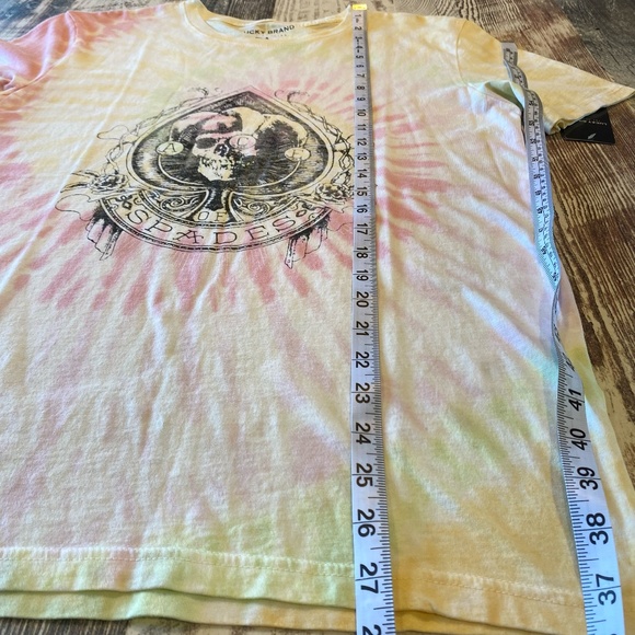 LUCKY BRAND womans graphic T-short sleeve tie dye size small NWT - Picture 7 of 11
